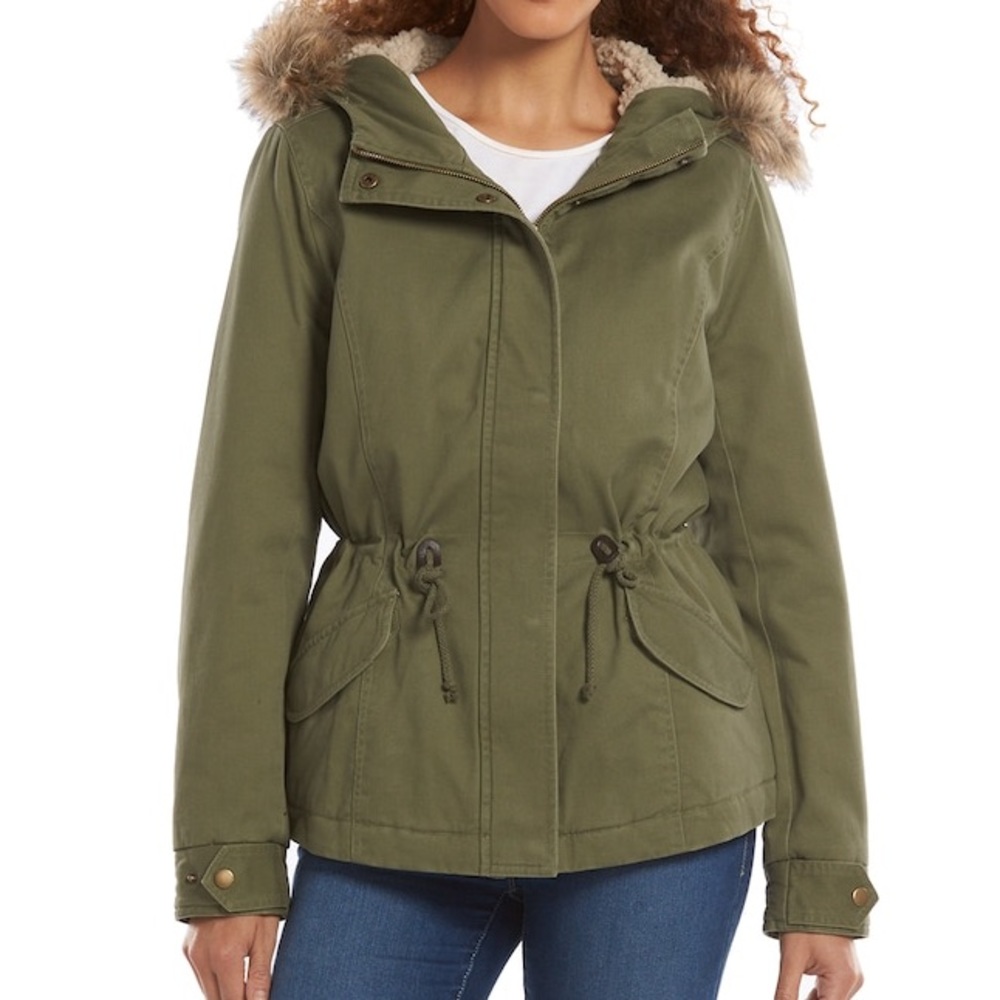 Sebby Army Green Winter Jacket